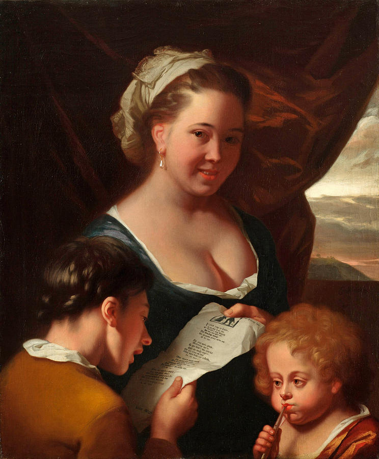 The Music Lesson Painting by Godfried Schalcken