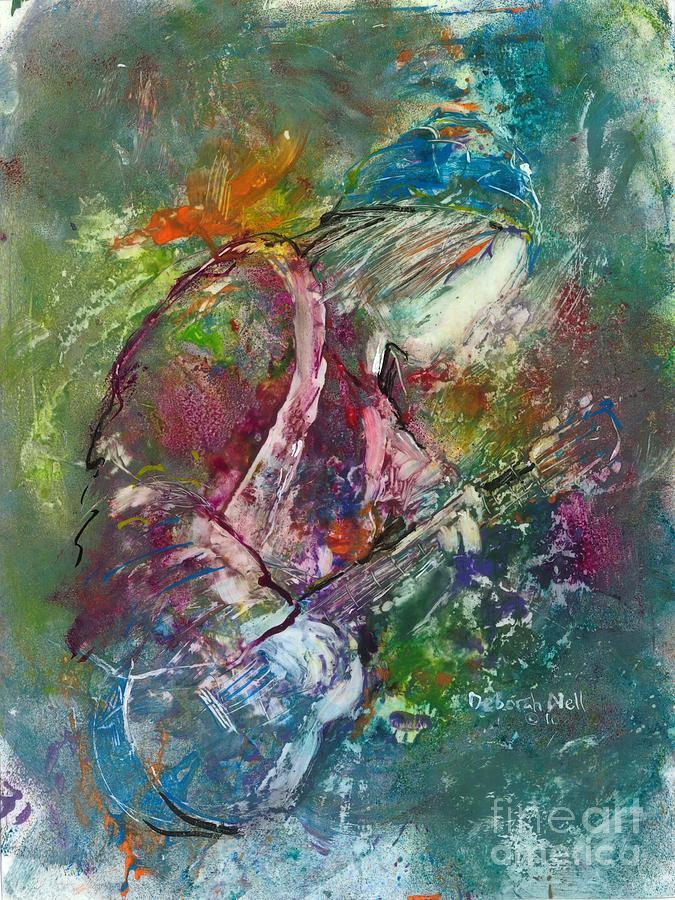 Music Painting - The Music Maker by Deborah Nell