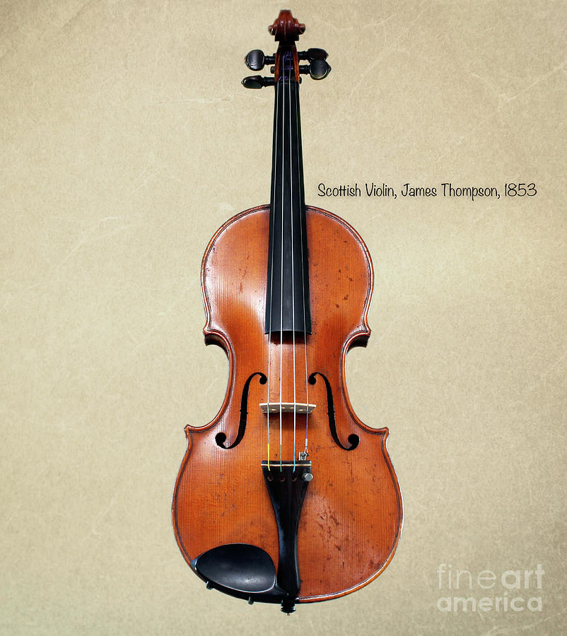 Violin Photograph - The Music of 1853 by Steven Digman Violin Photograph - The Music of 1853 by Steven Digman