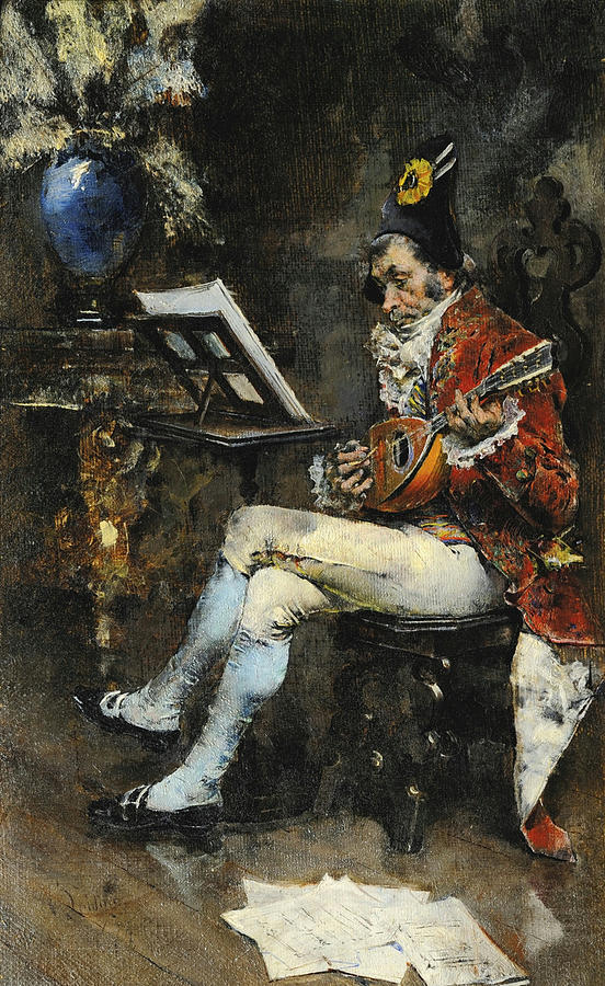 Giovanni Boldini Painting - The Musician by Celestial Images