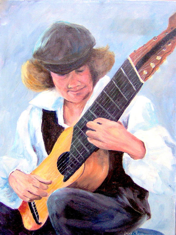 Music Painting - The Musician by Lorna Skeie