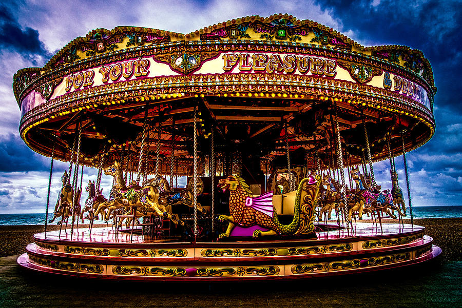 The Beach Carousel At Brighton Photograph by Chris Lord
