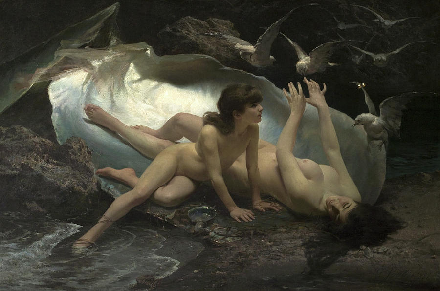 The Naiads Painting by Gioacchino Pagliei