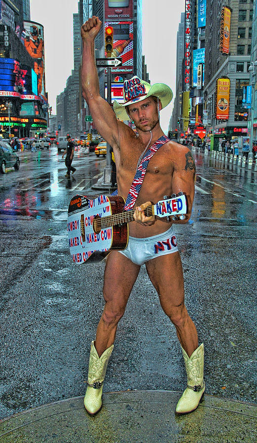 The Naked Cowboy Photograph by Allen Beatty