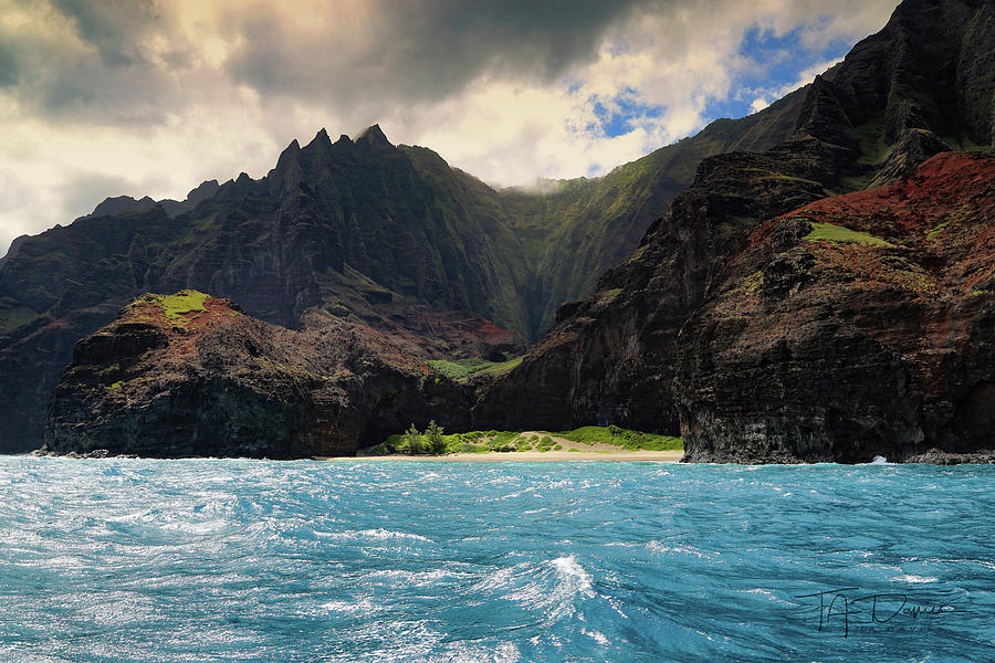 The Napali Coast Photograph by T A Davies - Pixels