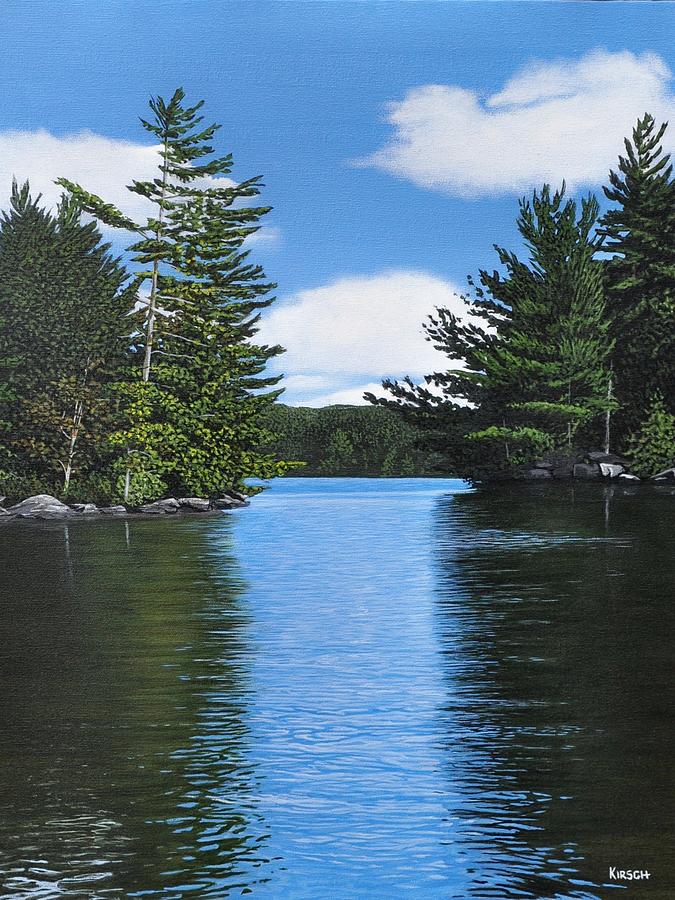 The Narrows of Muskoka Painting by Kenneth M Kirsch