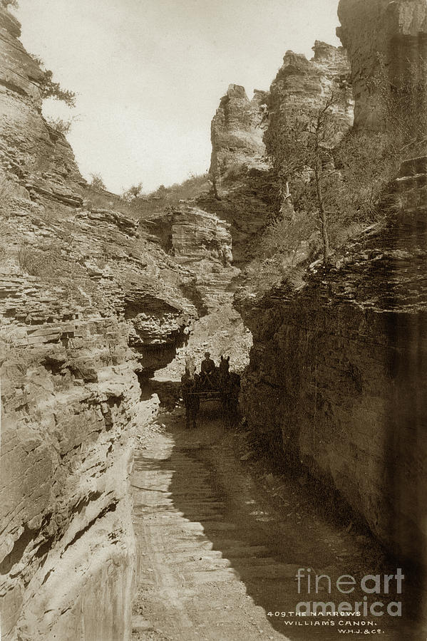 The Narrows, Williams Canon Colorado 1885 Photograph by Monterey County ...