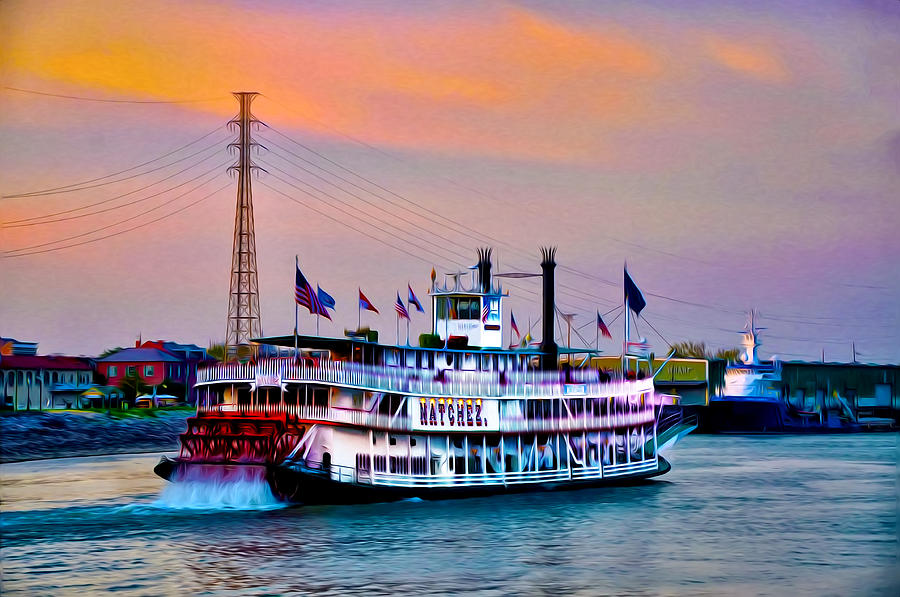 The Natchez on the Mississippi Photograph by Bill Cannon