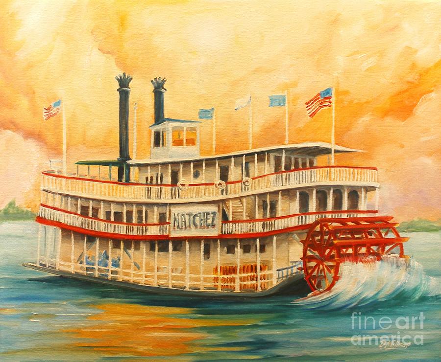 new orleans riverboat art