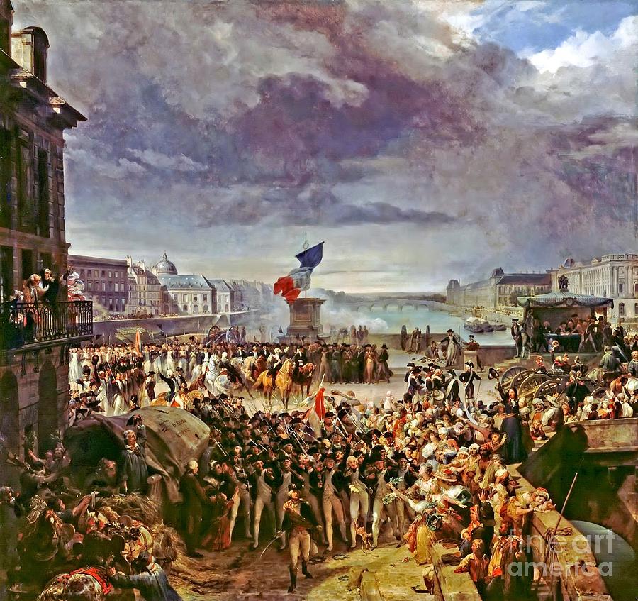 The National Guard of Paris leaves for the Army Painting by MotionAge ...