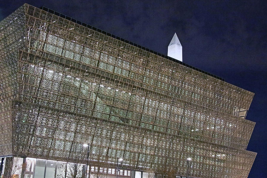 The National Museum Of African American History And Culture At Night Photograph by Cora Wandel
