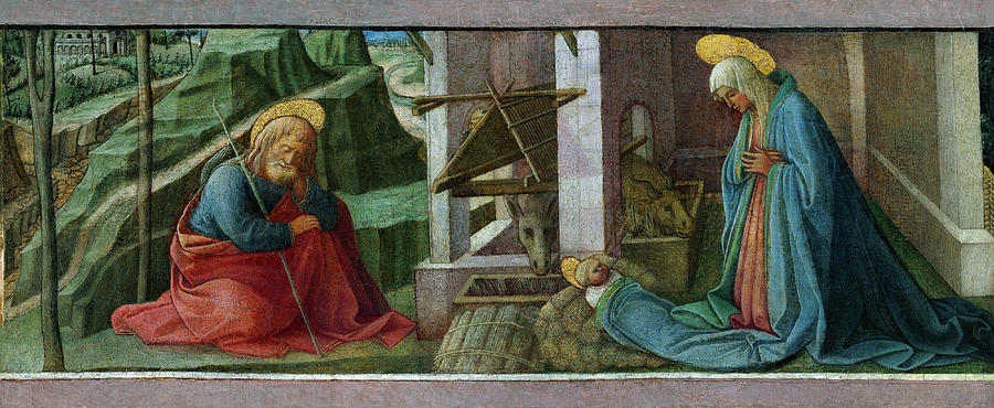 The Nativity Painting by Fra Filippo Lippi