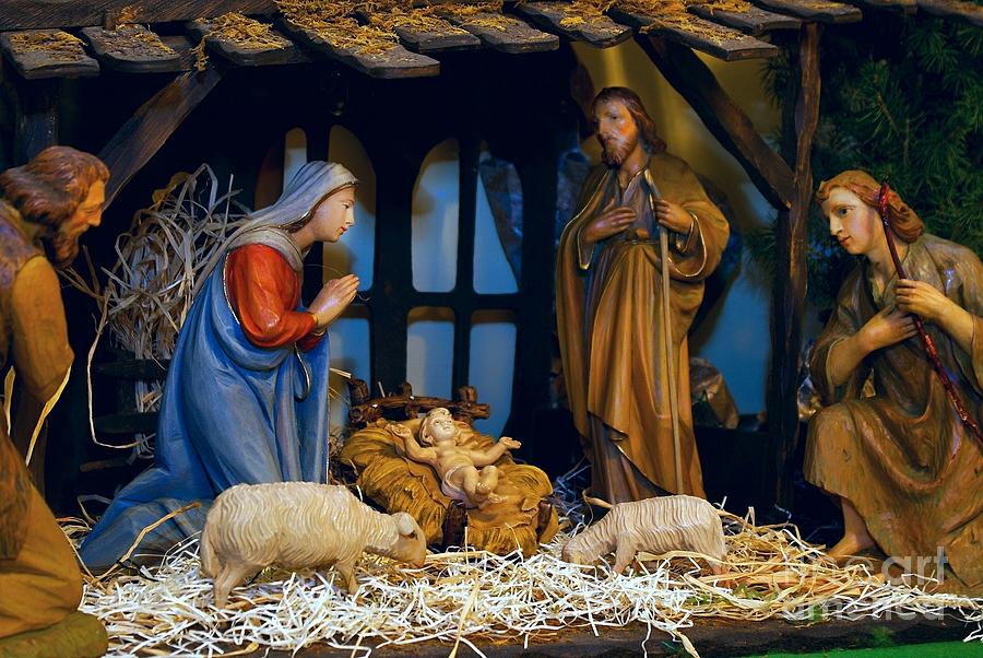 Christmas Cards Photograph - The Nativity by Frank J Casella