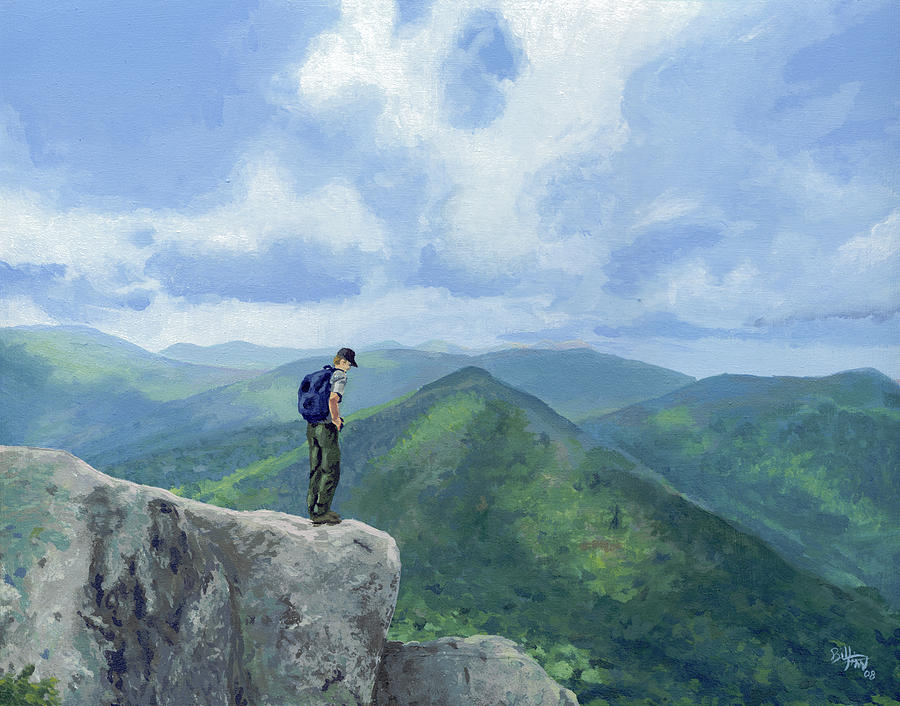 Mountain Painting - The Navigator by Bill Finn