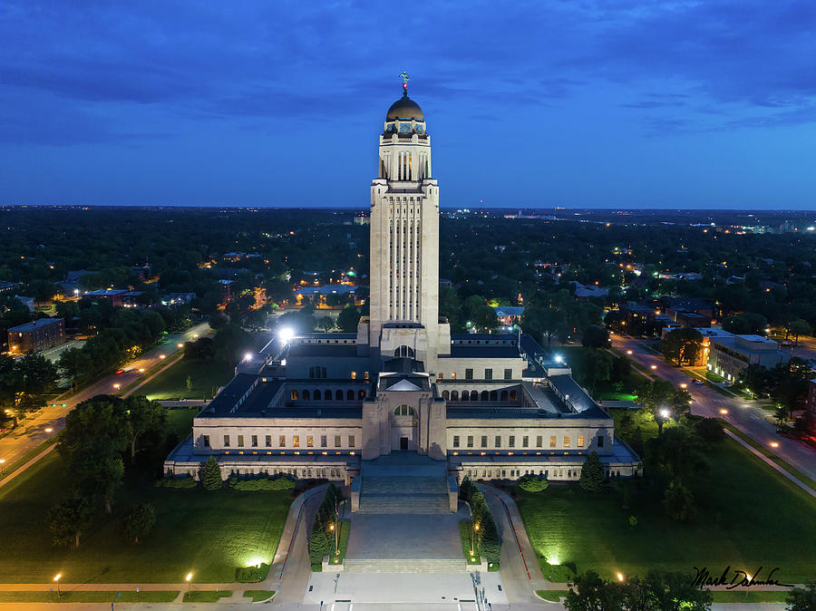 The Nebraska State Capitol Building Photograph by Mark Dahmke
