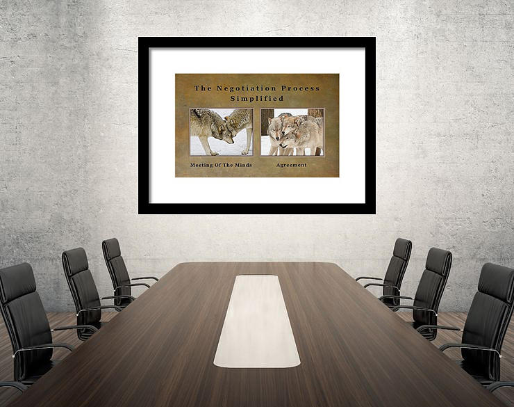The Negotiation Process Simplified - On Display Photograph by Gary Slawsky