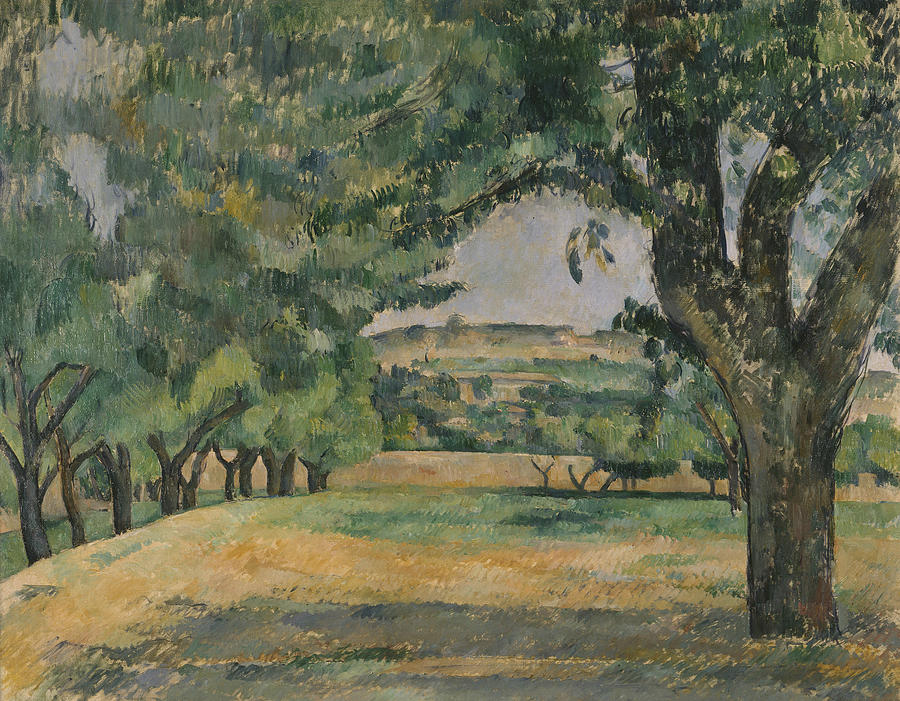 The Neighborhood of Jas de Bouffan Painting by Paul Cezanne