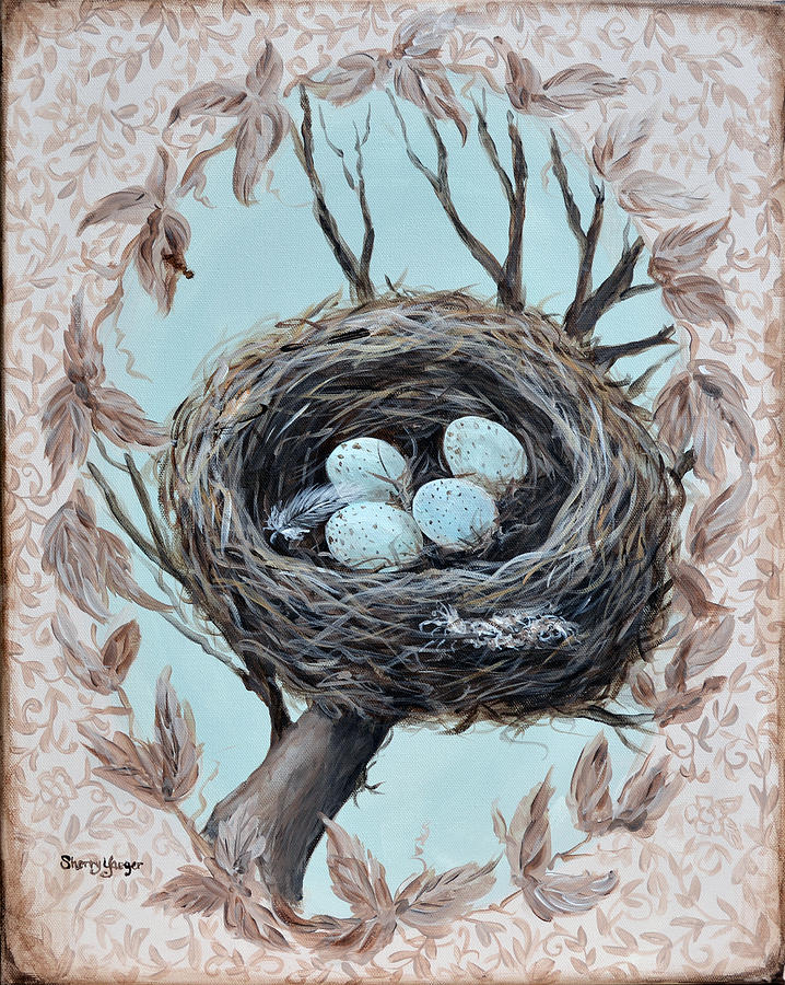 Nest art. Гнездо живопись. Гнездо для птиц.. Птицы в гнезде живопись. Птички в гнезде.