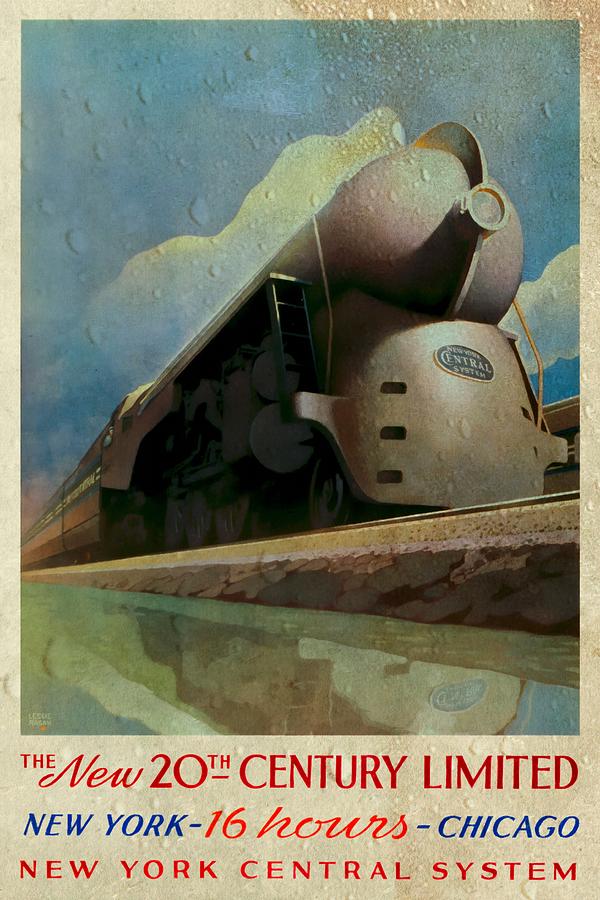 The New 20th Century Limited - Vintagelized by Vintage Advertising Posters The New 20th Century Limited - Vintagelized by Vintage Advertising Posters
