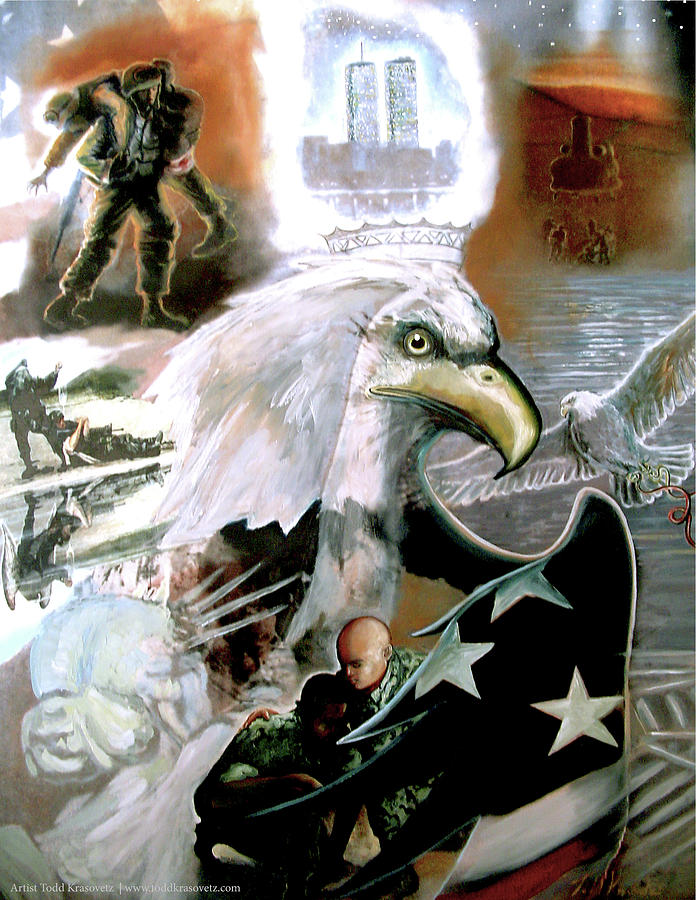 The New American Pride Painting by Todd Krasovetz