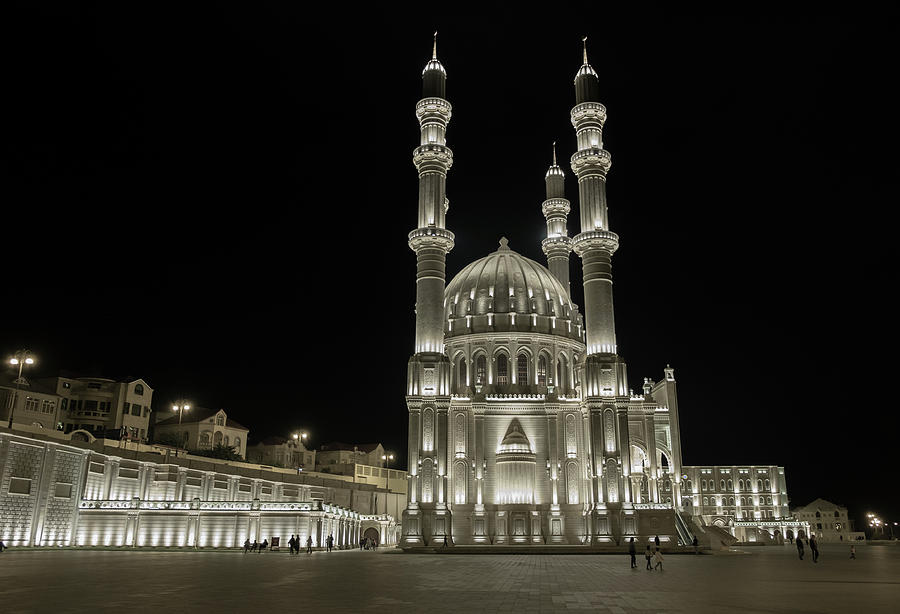 The New Heydar Mosque In Baku Photograph By Vadim Lerner Pixels