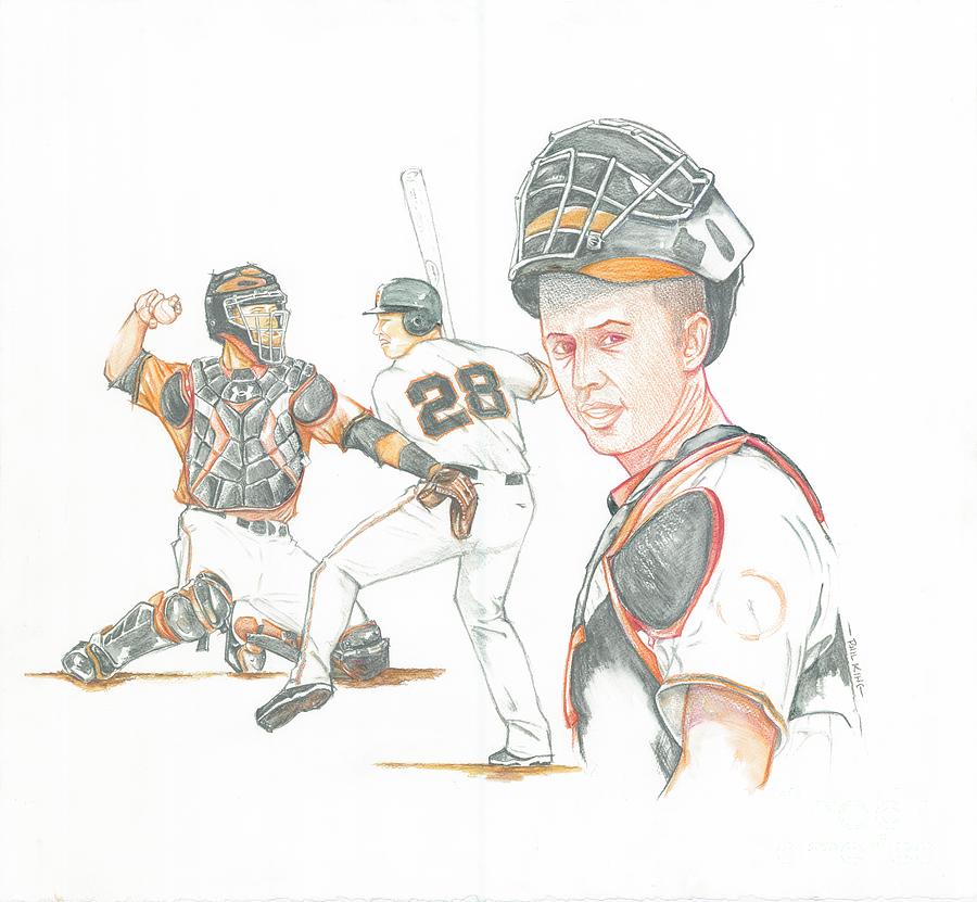 The New Natural Buster Posey Painting by Phil King - Pixels