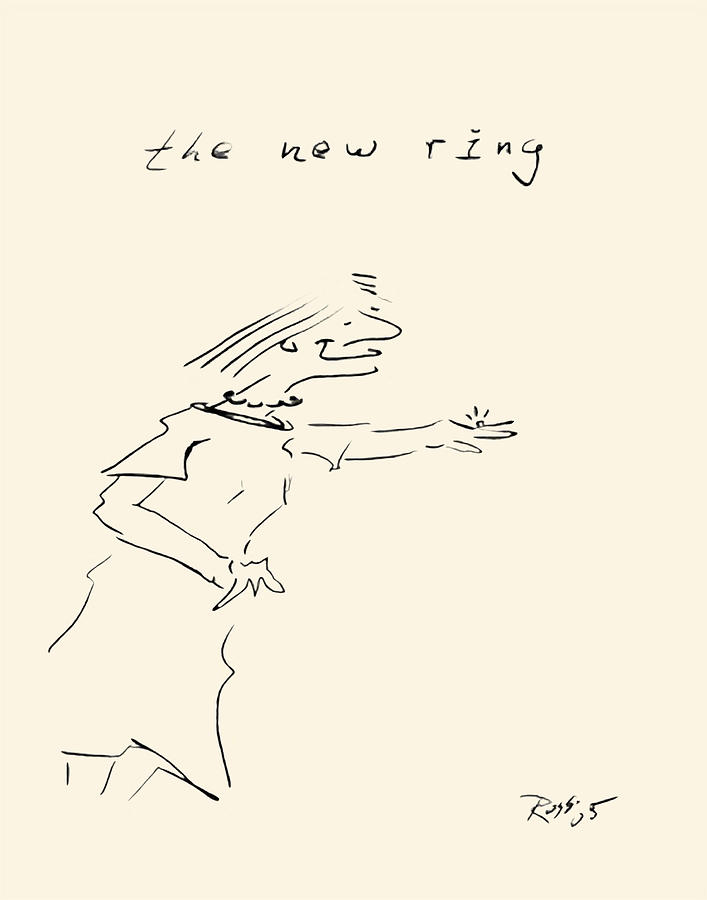 The New Ring Drawing by Ross Powell