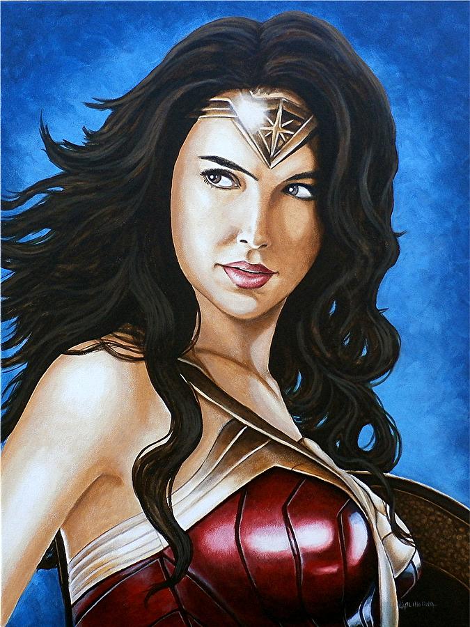 Wonder Woman Movie Painting - The New Wonder Woman 2 by Al  Molina