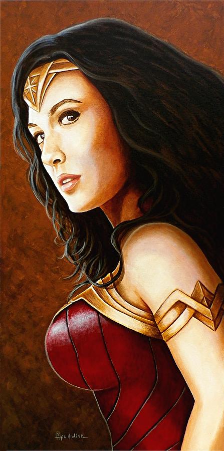 The New Wonder Woman Painting by Al  Molina