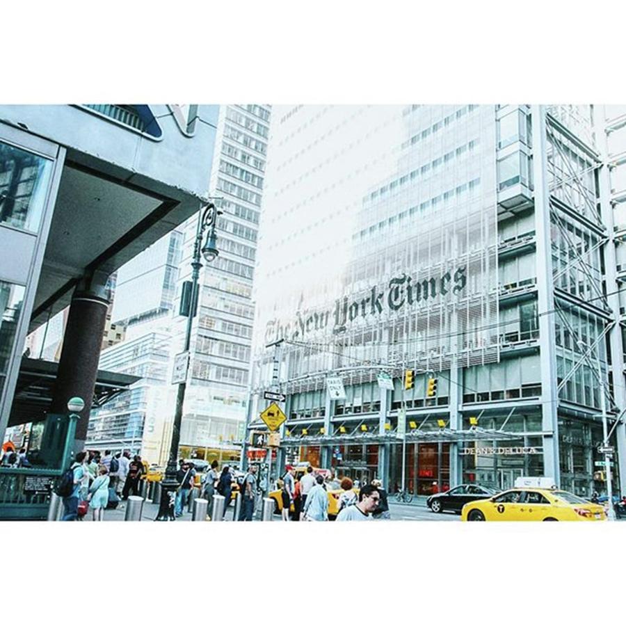 City Photograph - The New York Times ! 
#nyc #vsco by Shivendra Singh