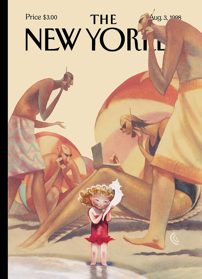 Leisure Painting - The New Yorker Cover - August 3rd, 1998 by Carter Goodrich