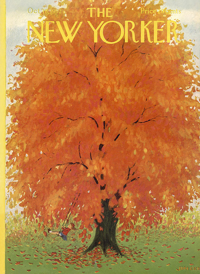 New Yorker October 18th, 1952 Painting by Edna Eicke