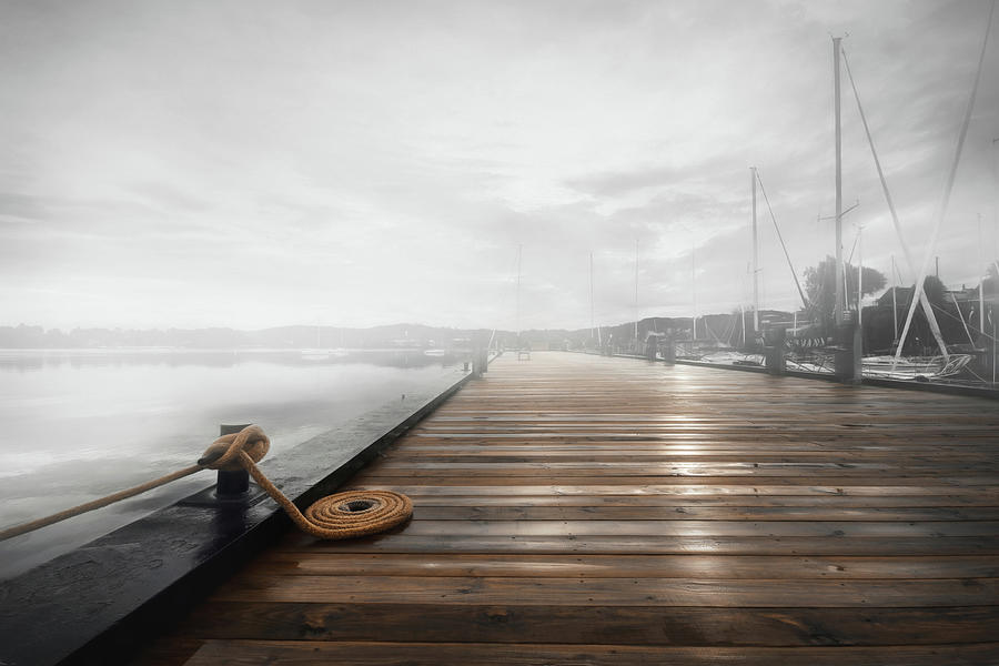Boat Photograph - The Newport Dock by Lori Deiter