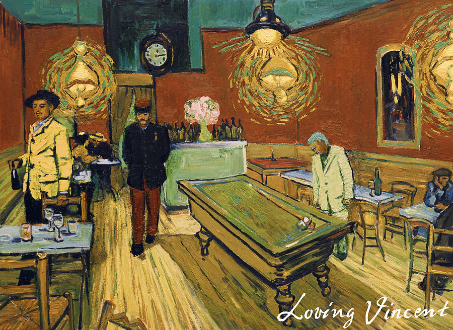 The Night Cafe Painting by Jerzy Lisak The Night Cafe Painting by Jerzy Lisak