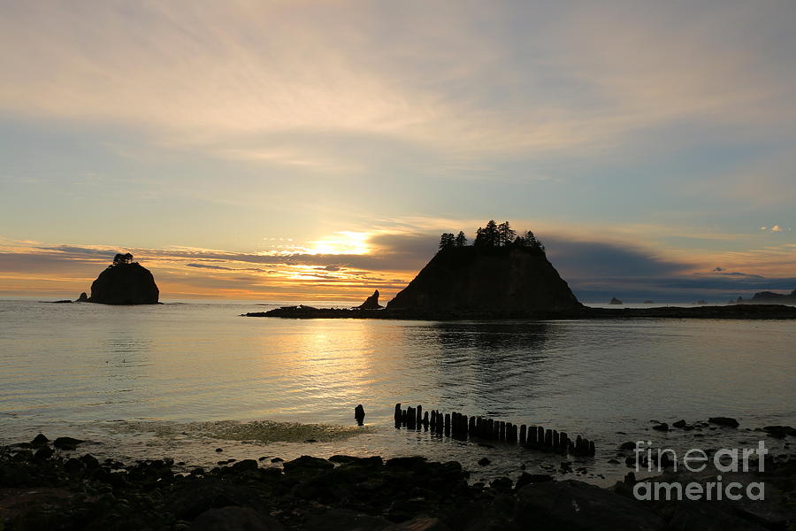 The Night Is Still Waiting Over La Push Photograph by Christiane Schulze Art And Photography