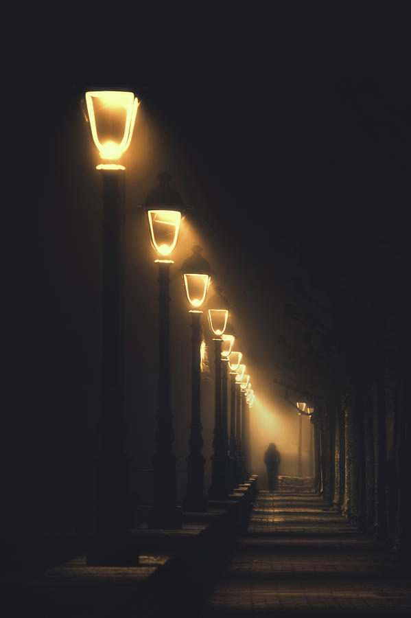 The night of Jack the Ripper ...in Plentzia Photograph by Mikel Martinez de Osaba