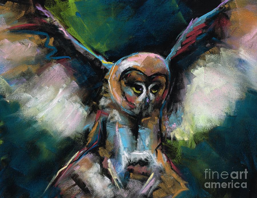 The Night Owl Painting by Frances Marino