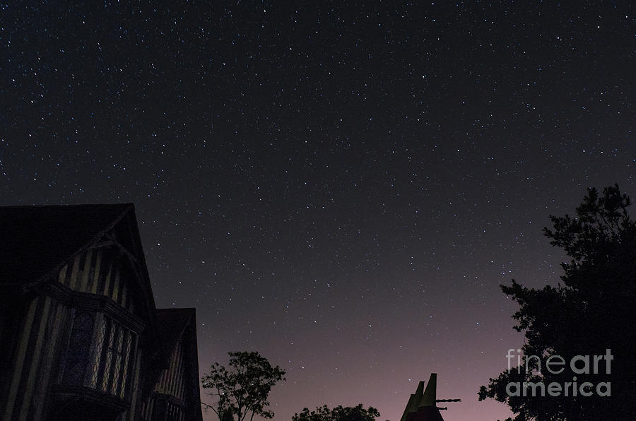 The Night Sky, Great Dixter House, Oast and Barn Photograph by Perry Rodriguez