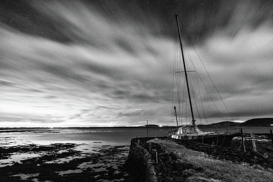The Night Sky Illuminated by Galway Photograph by Stephen Russell Shilling