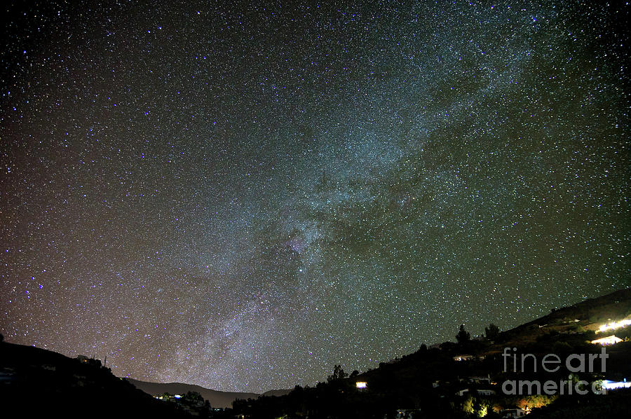 The night sky over Competa Photograph by Rod Jones