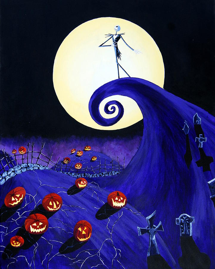 The Nightmare Before Christmas Painting by Minor Imperfections