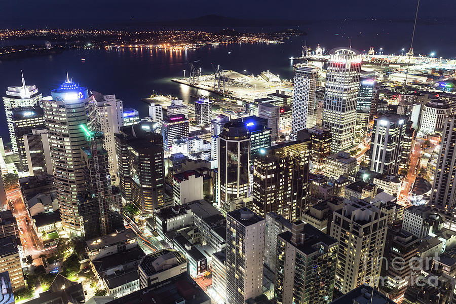 The nights of Auckland Photograph by Didier Marti