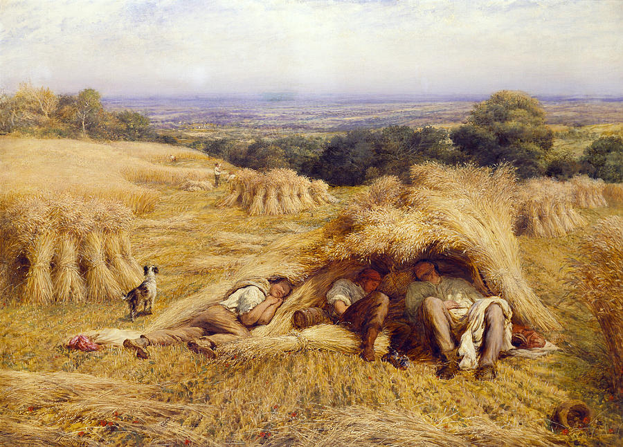 The Noonday Rest Painting by John Linnell