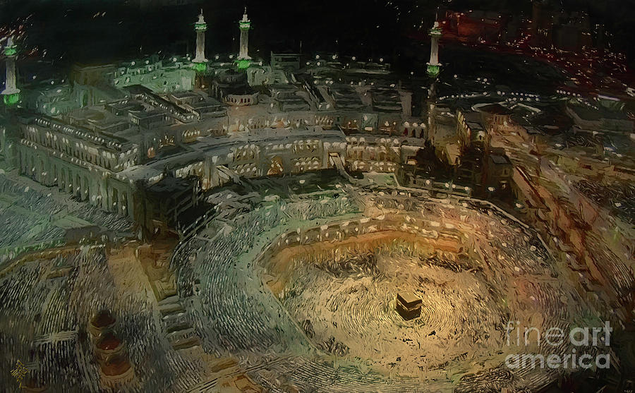 The Noor of Kaaba Digital Art by Syed Muhammad Munir ul Haq