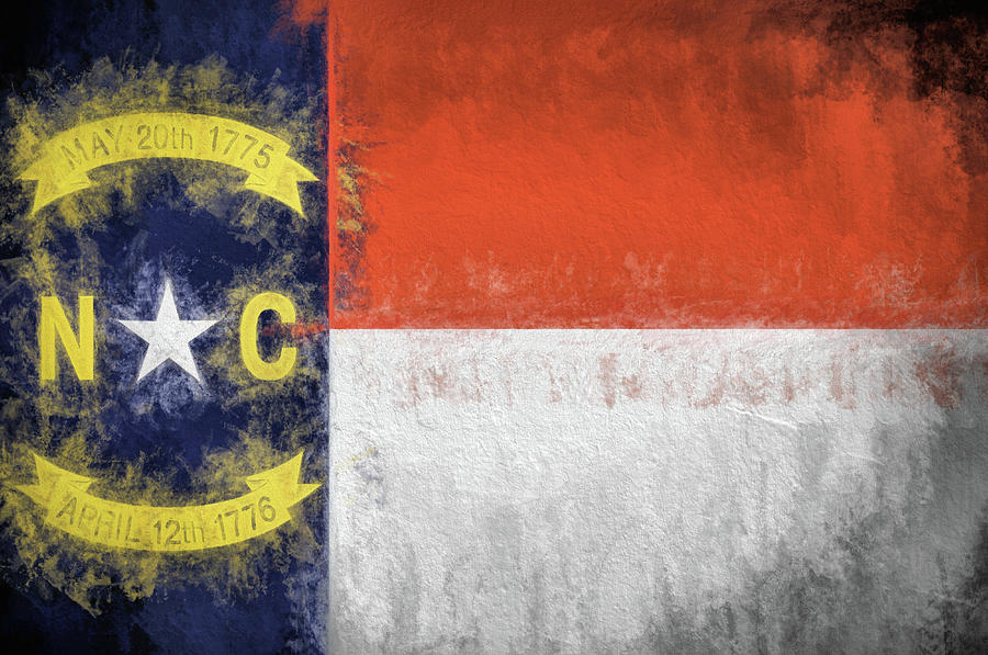 The North Carolina Flag Digital Art by JC Findley