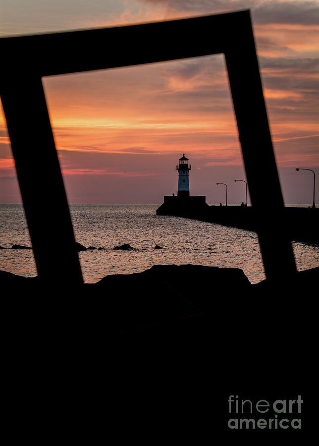 The North Pier Lighthouse Photograph by Deborah Klubertanz