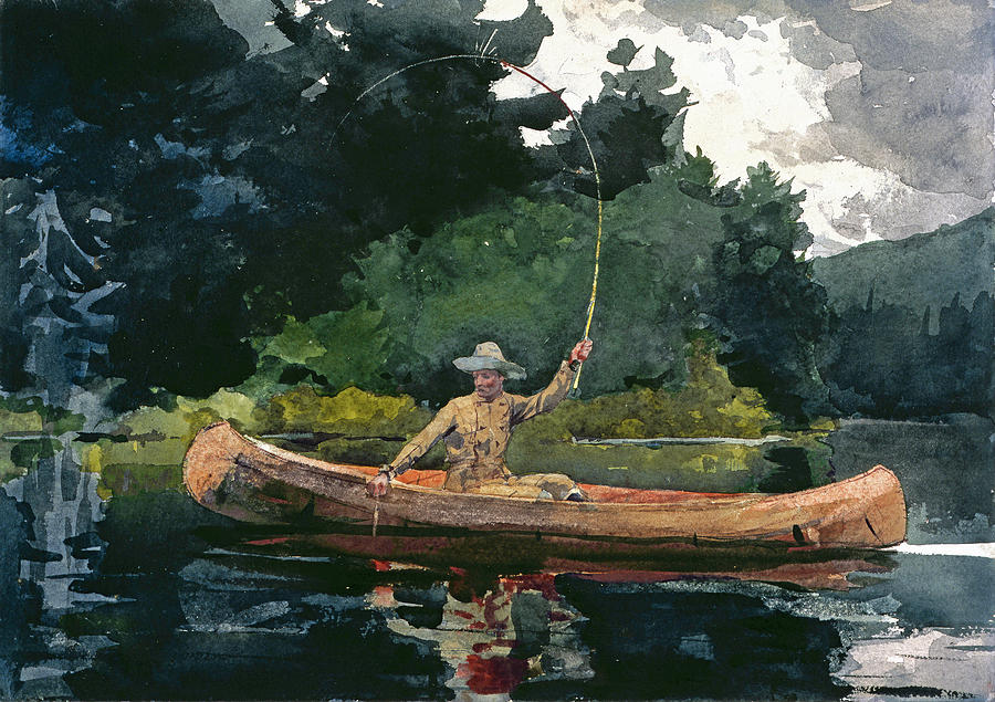 The North Woods Drawing by Winslow Homer