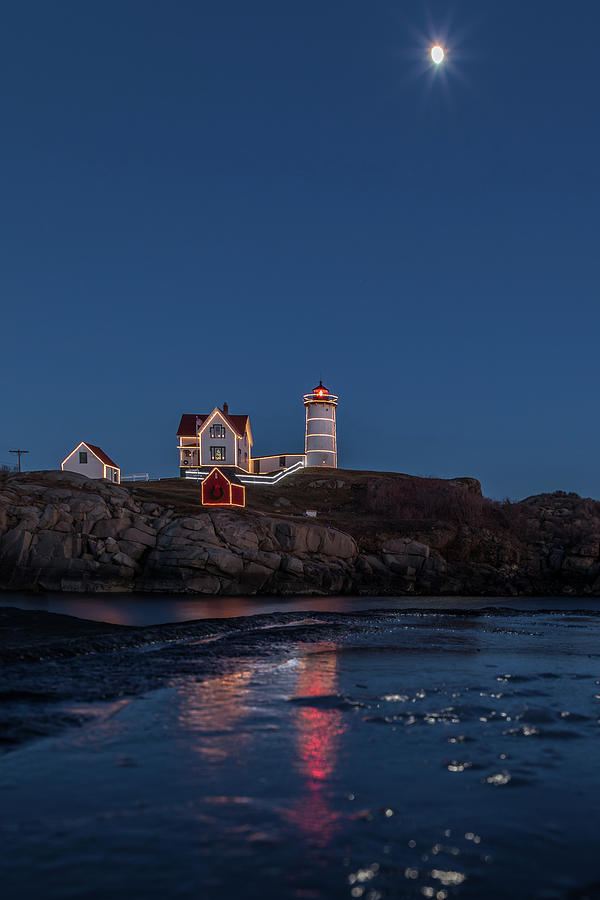 The Nubble waiting for snow Photograph by Colin Chase