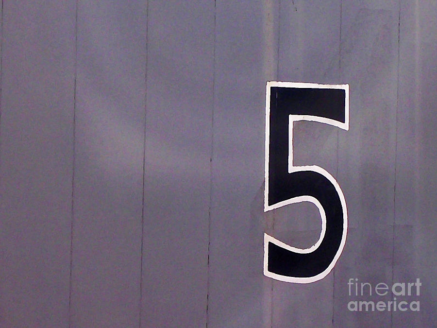 The Number 5 Photograph by Elizabeth Hoskinson