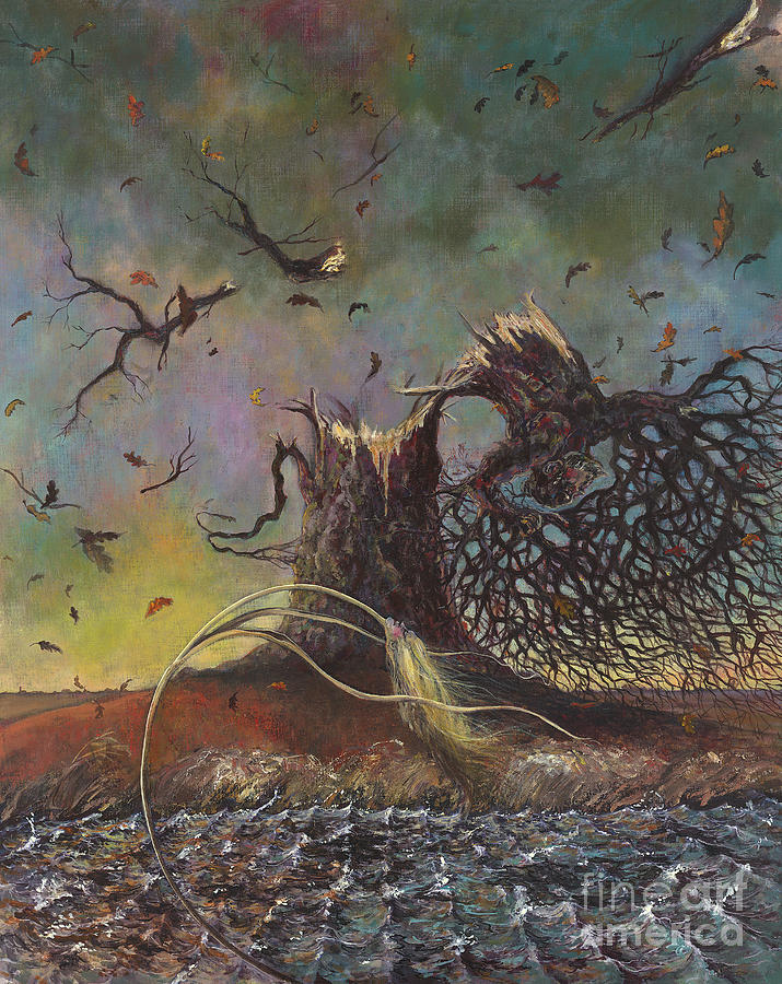 The oak and the reed Painting by Janneke Knispel - Pixels